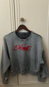DİLVİN YIKAMA EFEKLİ SWEATSHIRT GRİ M BEDEN