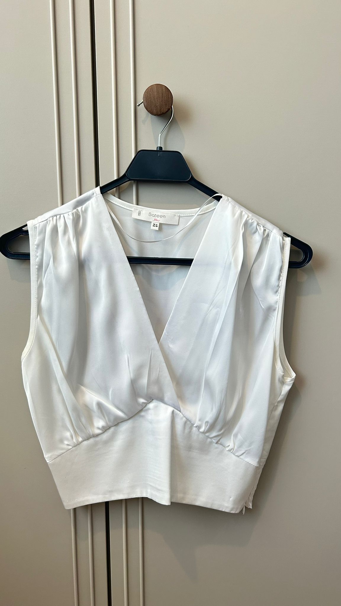 SATEEN MARKA BLUZ BEYAZ RENK  36 BEDEN